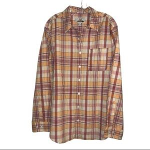 Maddafella Shirt Picnic Plaid Buttondown Keywest Cotton Madras sz L New
